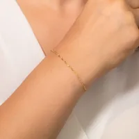 10K Yellow Gold Singapore Bracelet