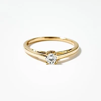 Lab Grown Diamond Promise Ring 10K Yellow Gold (0.24 ct tw)