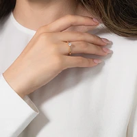 Canadian Diamond Solitaire Engagement Ring 14K Yellow Gold (0.30 ct