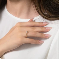 Canadian Diamond Solitaire Engagement Ring 14K Yellow Gold (0.50 ct