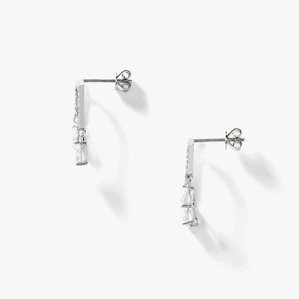 Lab Grown Diamond Earrings in 14K White Gold (1.00 ct tw)