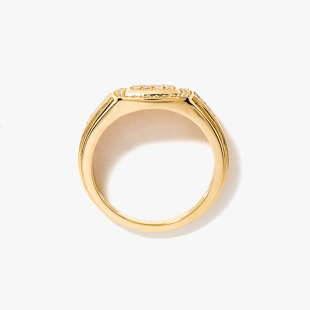 Men's Diamond Ring 10K Yellow Gold (0.40 ct tw)