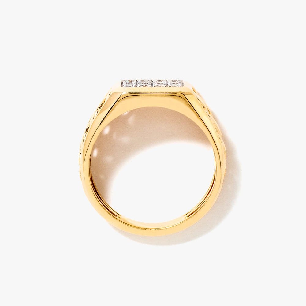 Men's Diamond Ring 10K Yellow Gold (0.50 ct tw)
