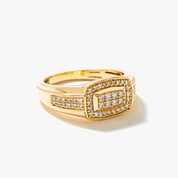 Men's Diamond Ring 10K Yellow Gold (0.40 ct tw)