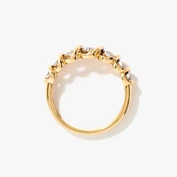 Diamond Anniversary Band 10K Yellow and White Gold (0.24 ct tw)