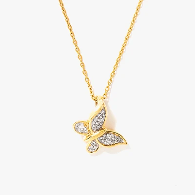 Butterfly Diamond Pendant | Ann-Louise Jewellers