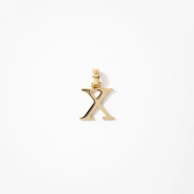 "X" Initial Pendant in 10K Yellow Gold