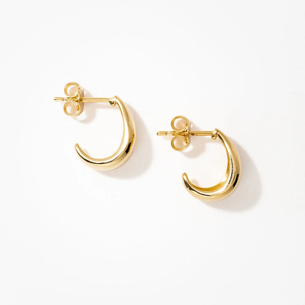 Drop Stud Earrings in 10K Yellow Gold