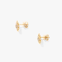 Diamond Star Earrings in 10K Yellow and White Gold (0.13 ct tw)