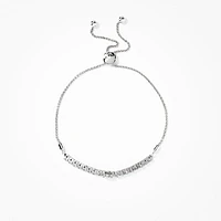 Lab Grown Diamond Bolo Bracelet in 10K White Gold (1.00 ct tw)