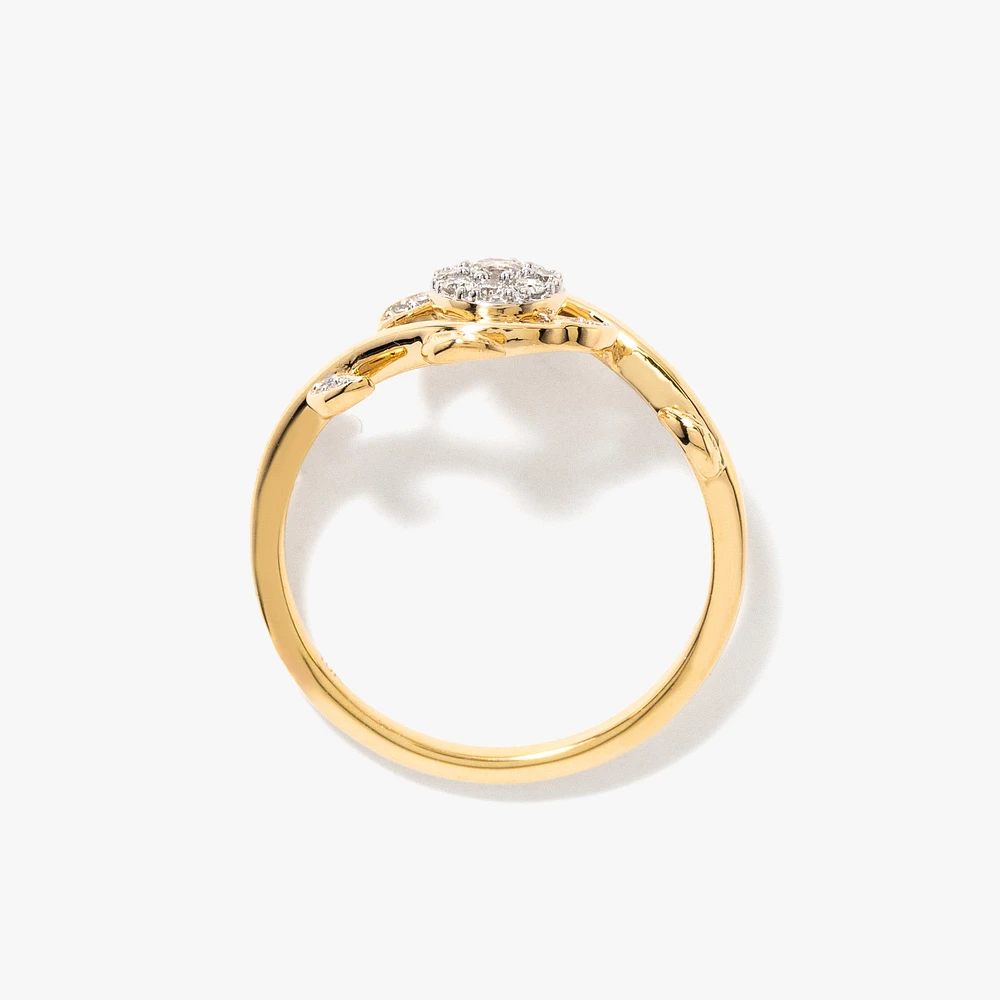 Vine Ring 10K Yellow Gold (0.16 ct tw)