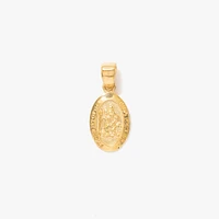 14K Yellow Gold Saint Christopher Medal Charm