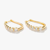 Lab Grown Diamond Hoop Earrings in 14K Yellow Gold (2.00ct tw)