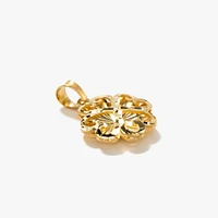 Sunray 4-Leaf Clover Pendant in 10K Yellow Gold