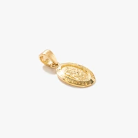 14K Yellow Gold Saint Christopher Medal Charm