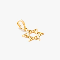 Star of David Pendant in 14K Yellow Gold