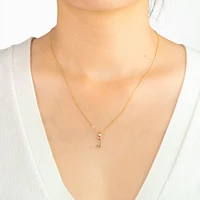 "J" Initial Pendant in 10K Yellow Gold