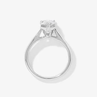 Lab Grown Pear Cut Diamond Engagement Ring 14K White Gold (2.00 ct