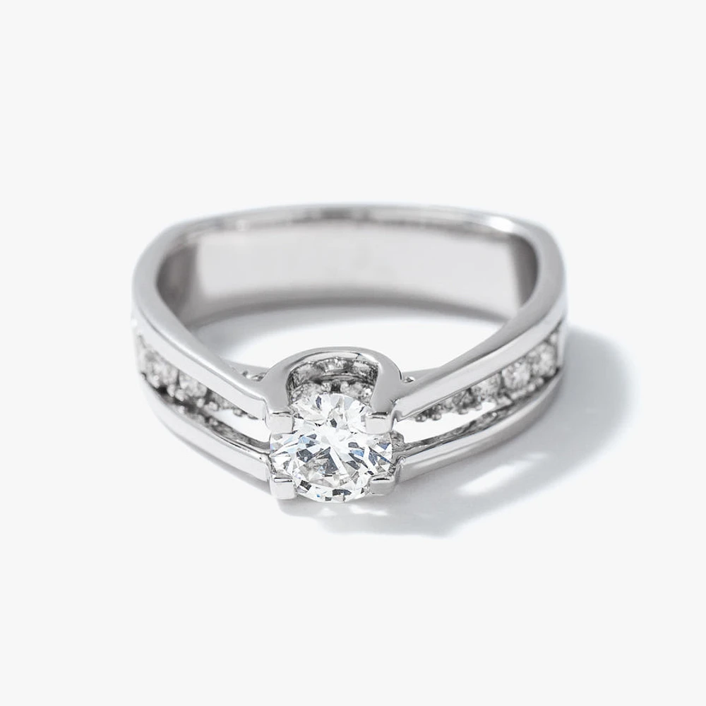 - Catherine 14K White Gold Diamond Engagement Ring (0.80 ct tw)