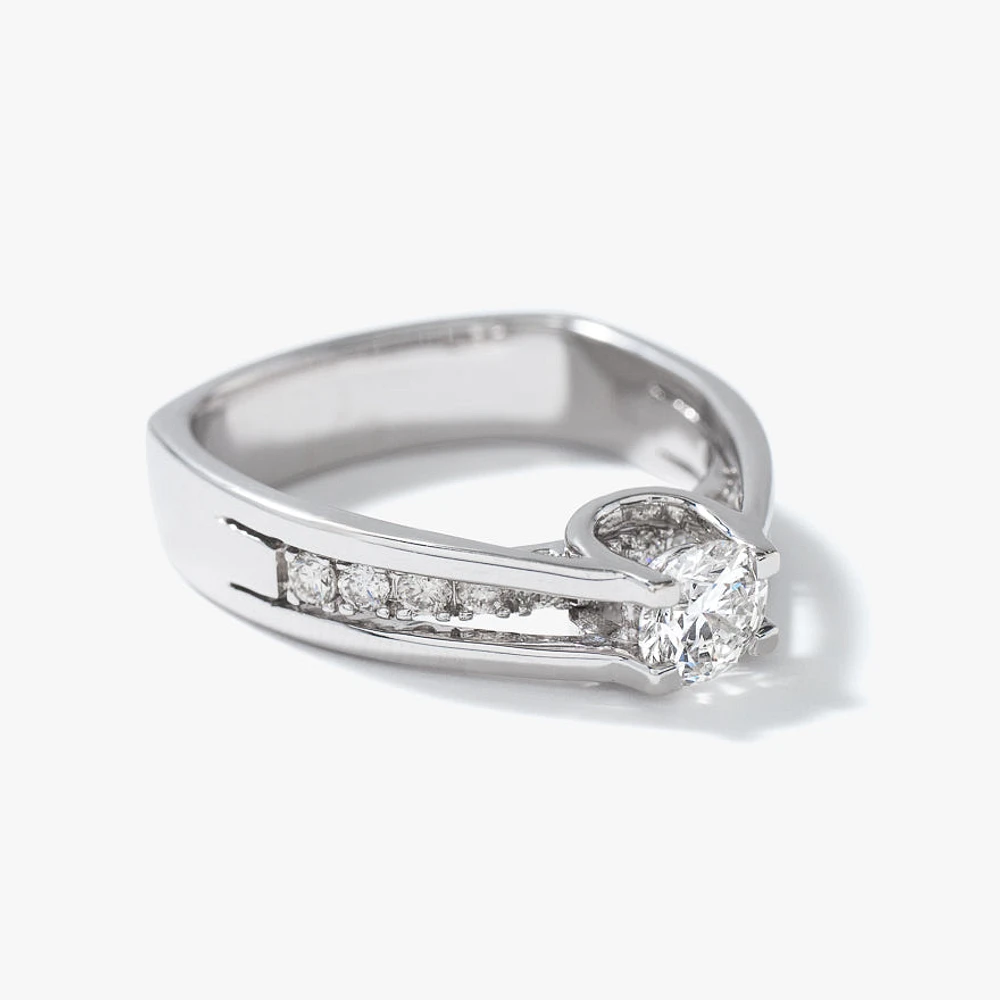 - Catherine 14K White Gold Diamond Engagement Ring (0.80 ct tw)