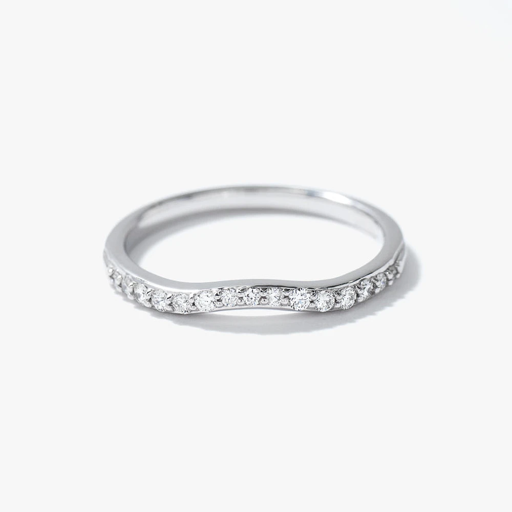 Matching Diamond Wedding Band 14K White Gold (0.13ct tw)