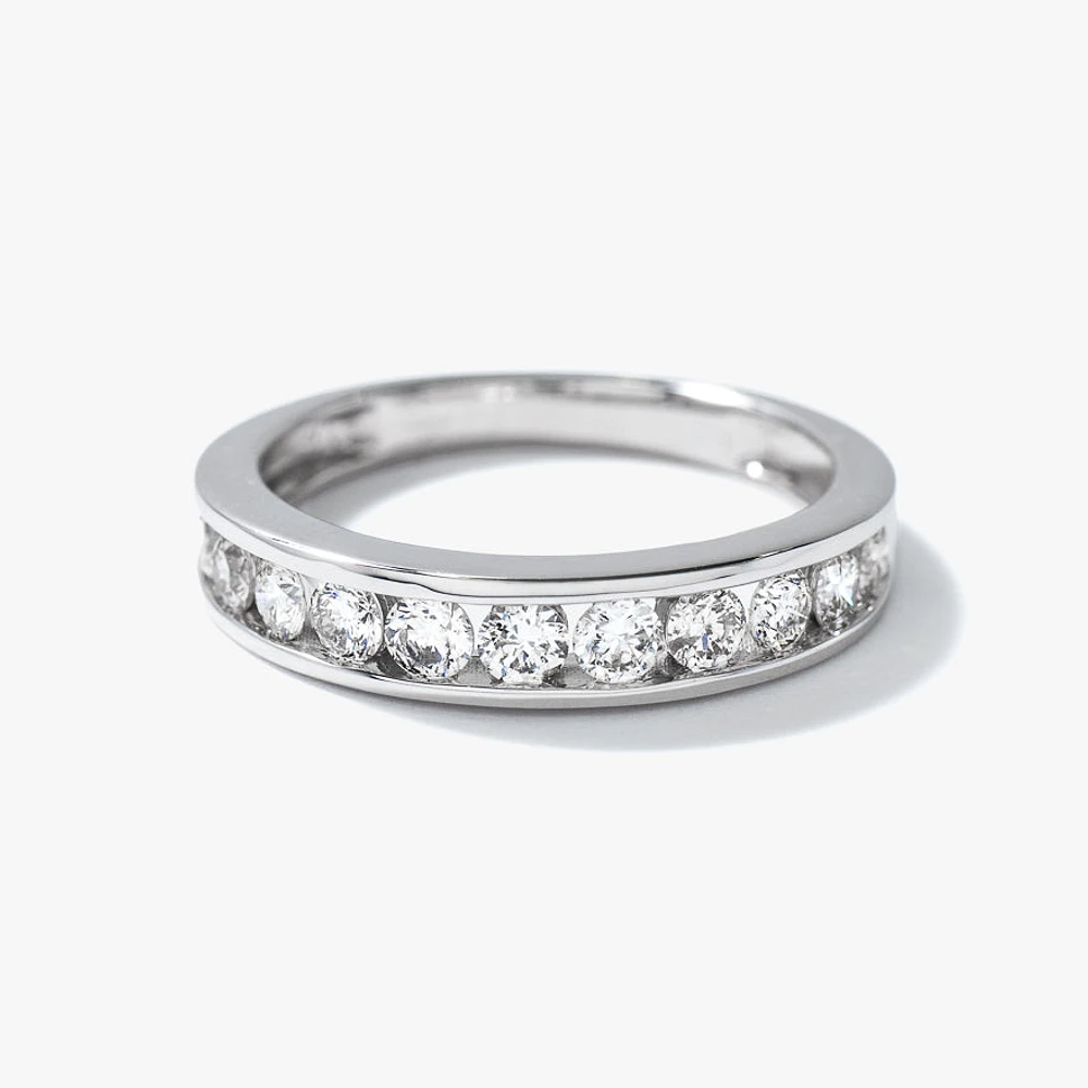 Channel Set Diamond Band 14K White Gold (0.70 ct tw)