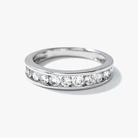 Channel Set Diamond Band 14K White Gold (0.70 ct tw)