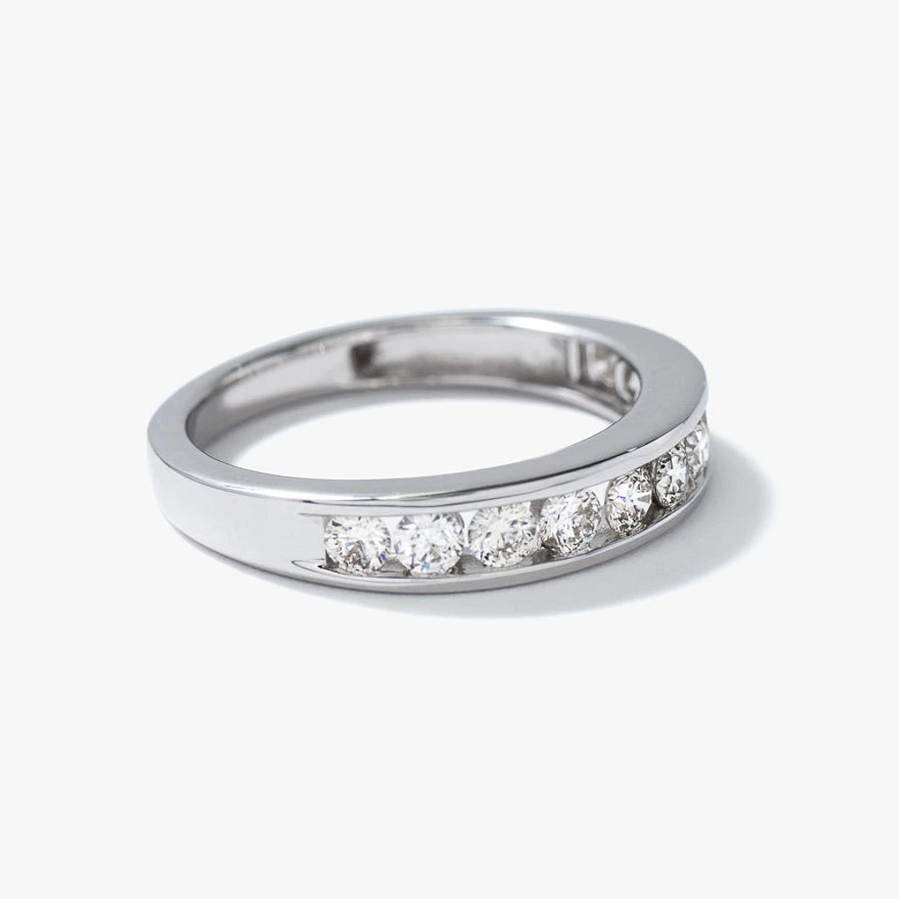 Channel Set Diamond Band 14K White Gold (0.70 ct tw)