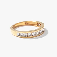 Channel Set Diamond Anniversary Band 14K Yellow Gold (0.50 ct tw)