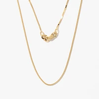 0.80mm Box Chain in 10K Yellow Gold (14")