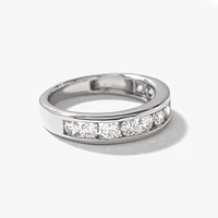 Channel Set Diamond Anniversary Ring 14K Gold ( ct tw