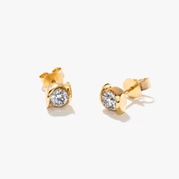 Lab Grown Diamond Stud Earrings in 10K Yellow Gold (0.75 ct tw)