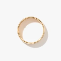 Low Dome Comfort Fit Wedding Band 10K Yellow Gold (6MM)