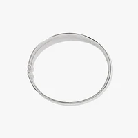 10K White Gold Channel Set Diamond Bangle Bracelet (1.25 ct tw)