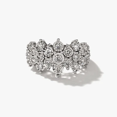 - Alta One Carat Diamond Cluster Ring (1.00ct tw)