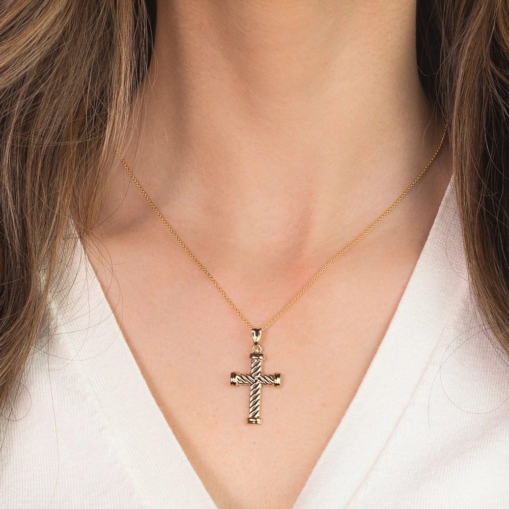 Cross Pendant in 10K Yellow Gold