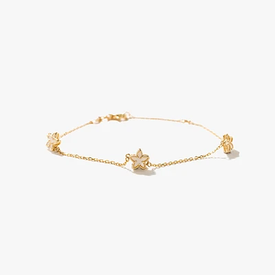 Star Bracelet in 10K Yellow Gold