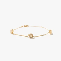 Star Bracelet in 10K Yellow Gold