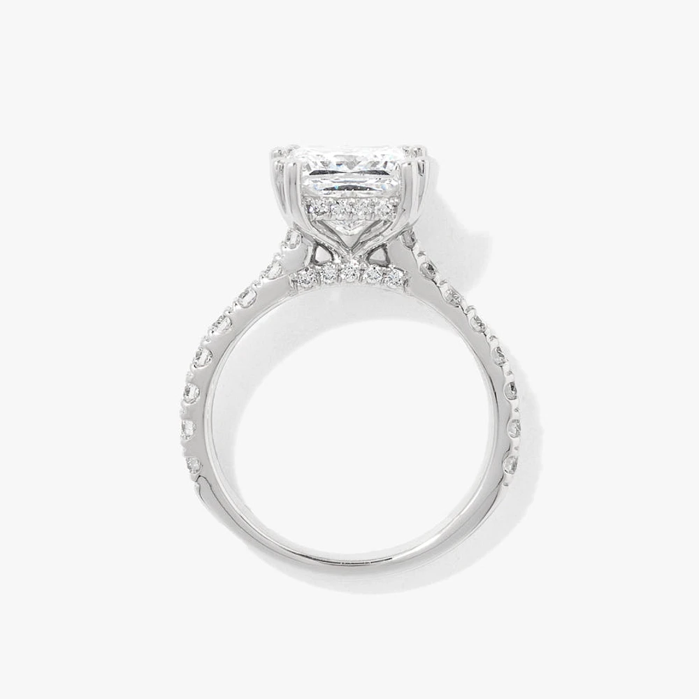 Lab Grown Princess Cut Diamond Engagement Ring (3.75ct tw)