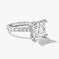 Lab Grown Princess Cut Diamond Engagement Ring (3.75ct tw)