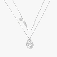 Lab Grown Diamond Necklace in 10K White Gold (0.74 ct tw)