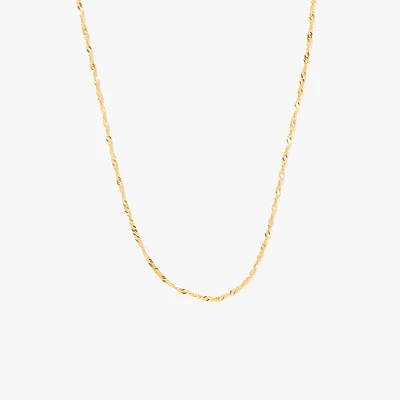 10K Yellow Gold 1.5mm Singapore Chain (14")