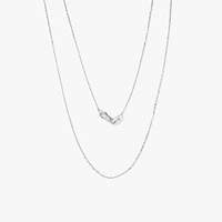 0.8mm Diamond Cut Cable Chain in 10K White Gold (18")