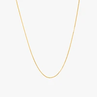 10K Yellow Gold 0.74mm Curb Chain (20")