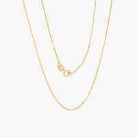 10K Yellow Gold 0.74mm Curb Chain (20")