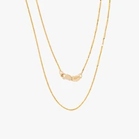 10K Yellow Gold Diamond Cut Square 0.7mm Wheat Chain (16")