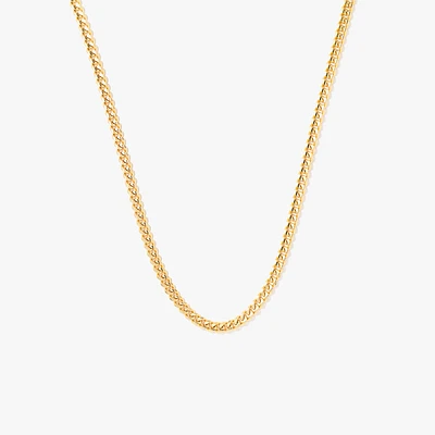 10K Yellow Gold 2.8mm Curb Chain (20")