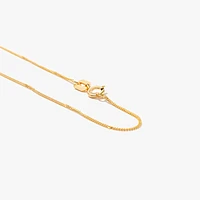 10K Yellow Gold 0.74mm Curb Chain (20")