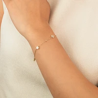 Star Bracelet in 10K Yellow Gold