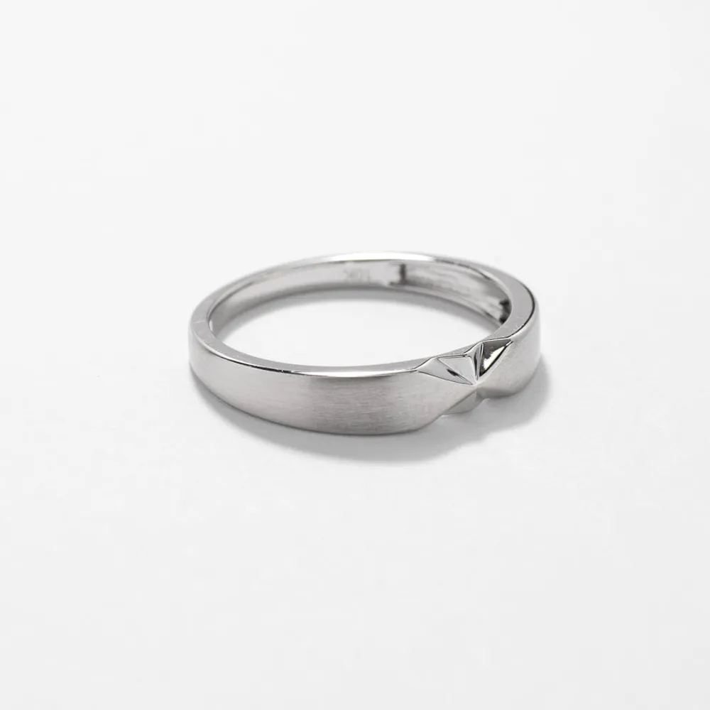 Men's Ring 10K White Gold